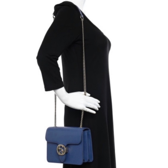 💙 Gucci interlocking G. Shoulder Bag/Crossbody - Picture 2 of 6